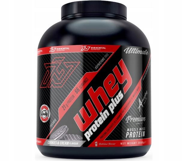 Immortal Nutrition Whey Protein Plus 2000g Wpc Cookies&cream Koláč&krém