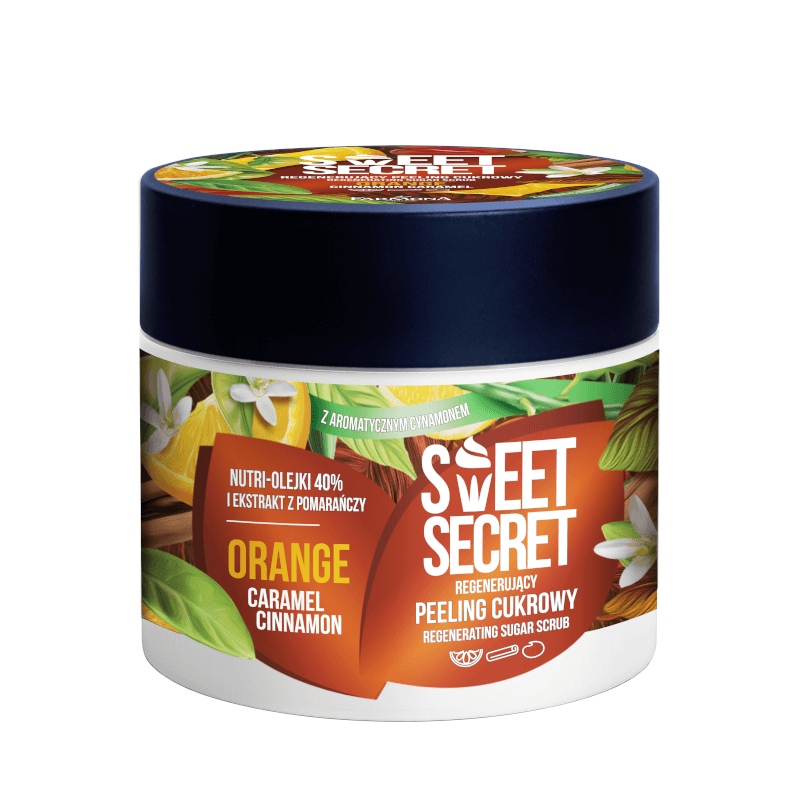 SWEET SECRET Regenerujący peeling cukrowy do ciała