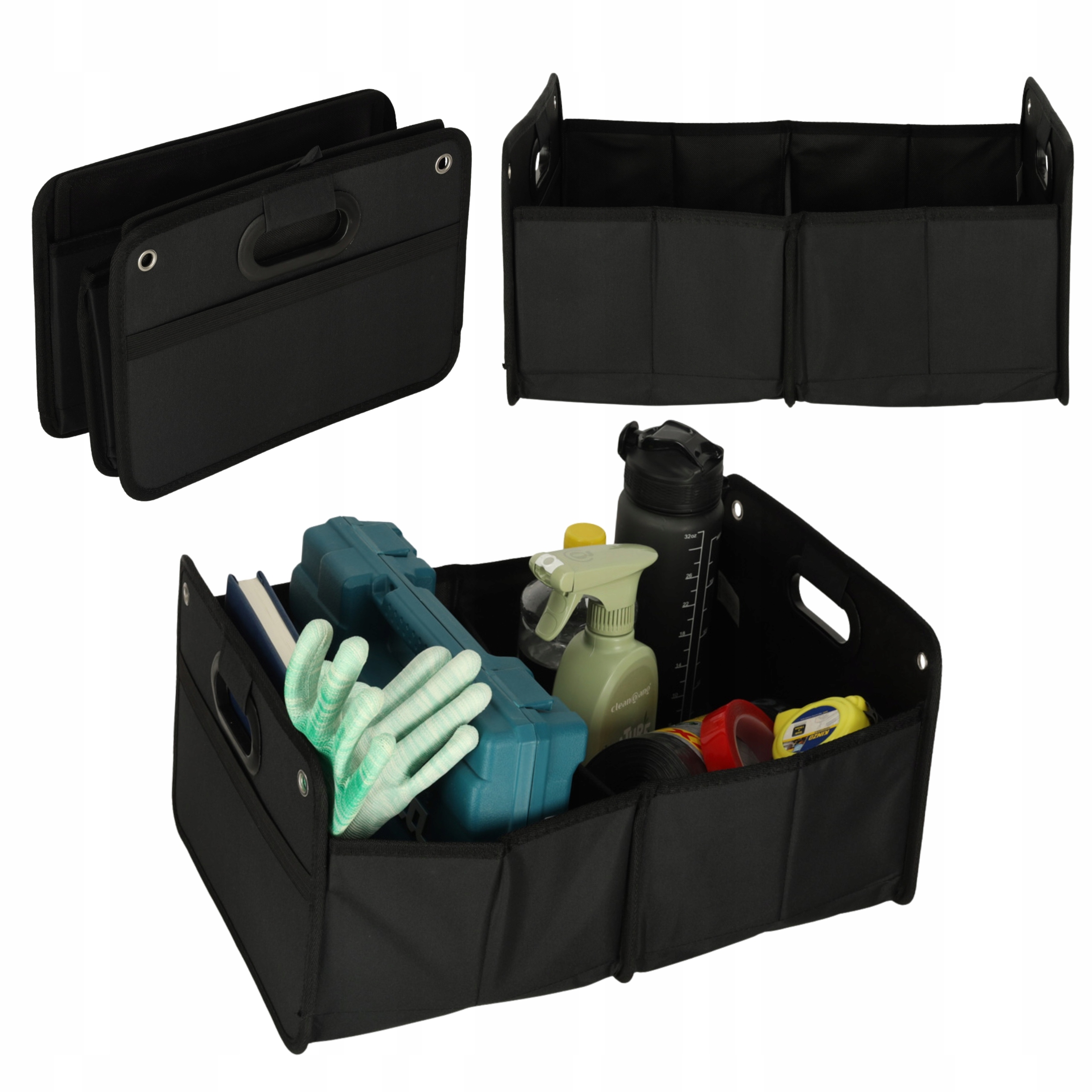 Organizer Do Bagażnika Auta Składany Kuferek Torba Skrzynka Samochodowa