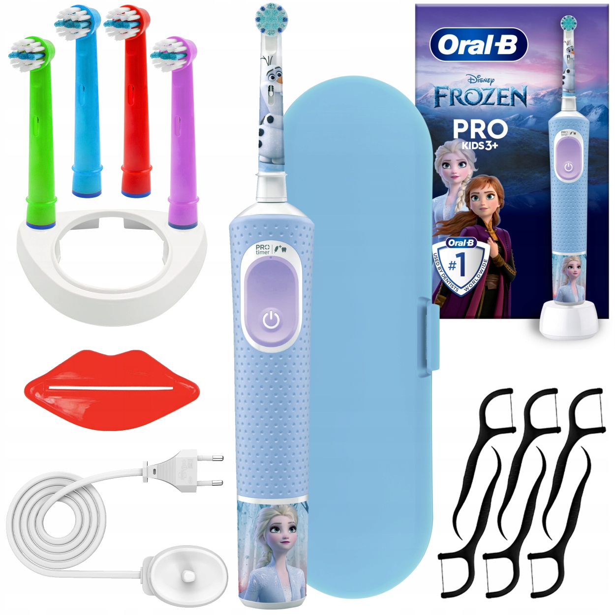 Szczoteczka Elektryczna Dla Dzieci Oral-b Vitality Pro D103 Frozen Zestaw