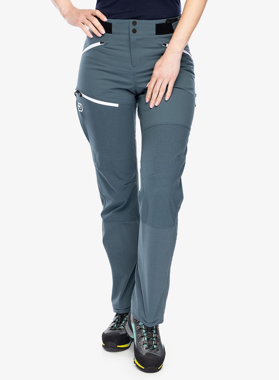 Dámské kalhoty Ortovox Westalpen Softshell Pants tmavě arctic grey L