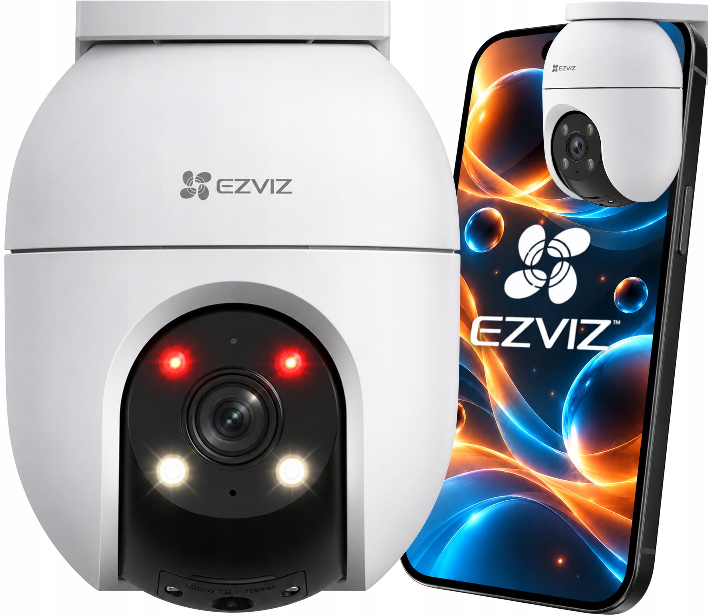 WiFi kamera Ezviz C8c Fhd Venkovní otočný mikrofon Full Color Reproduktor