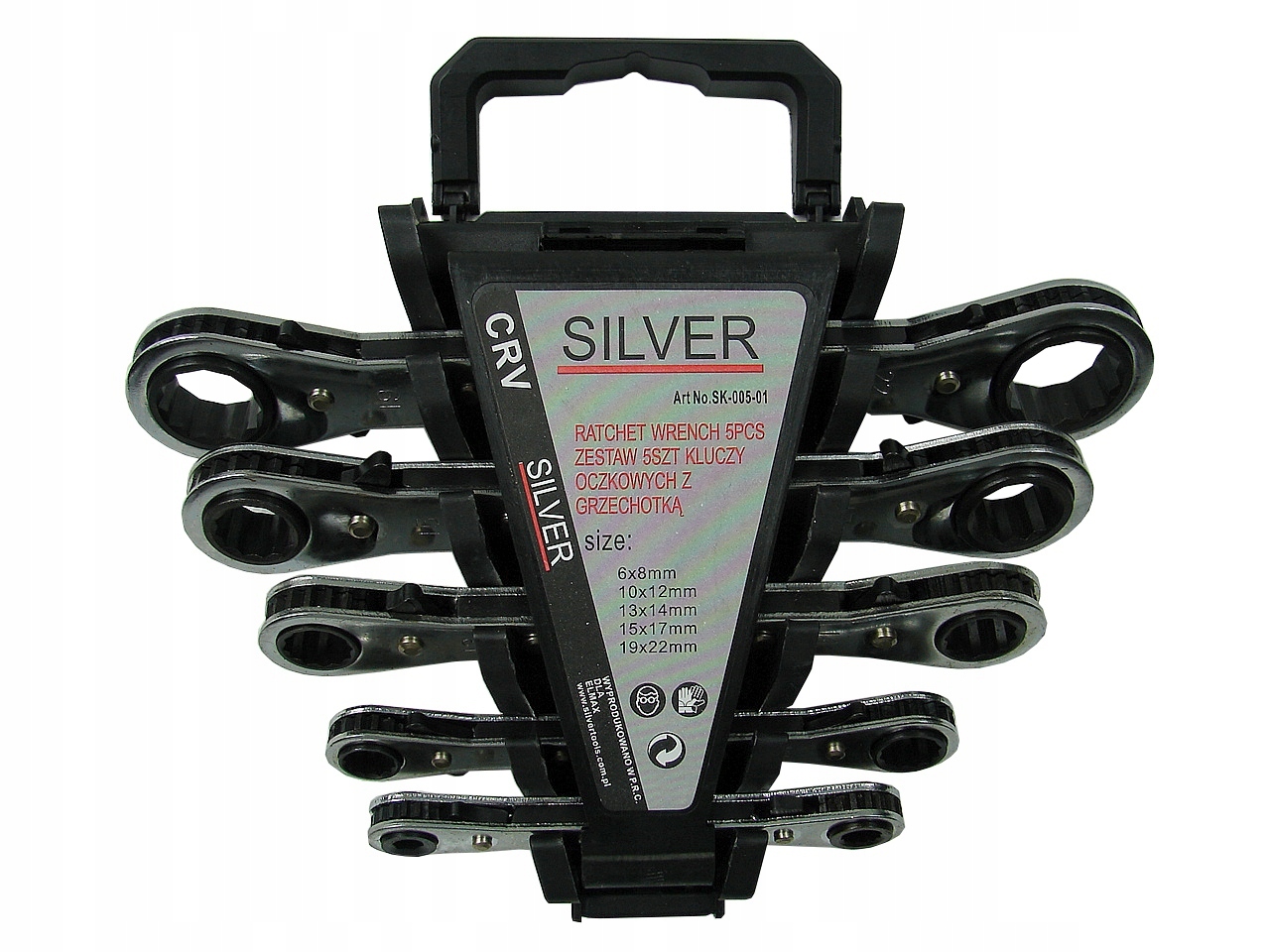 SK-005-01 Klucze zestaw 5szt. z grzechotką 2 stron