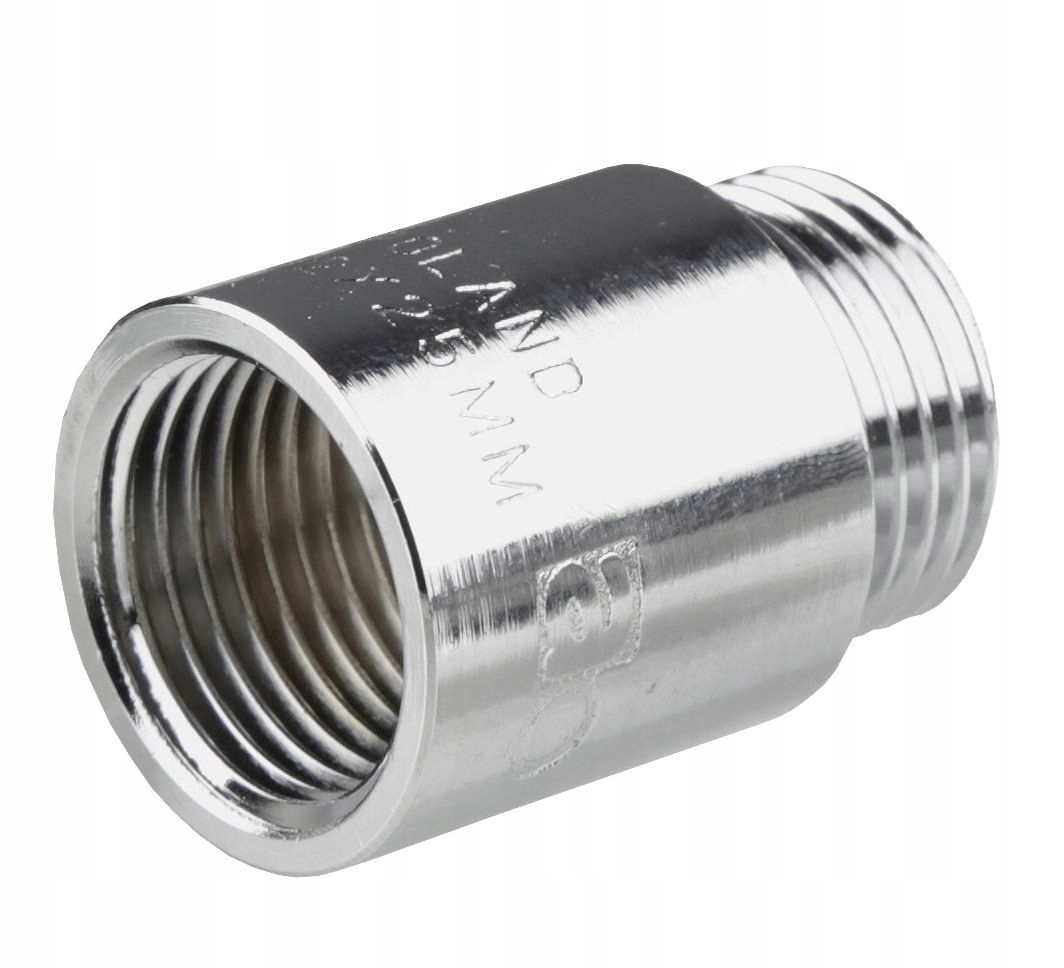 

Przedłużka mosiężna Złączka 1/2" x 25mm Chrom