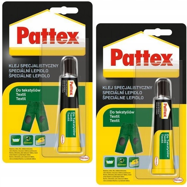 Klej specjalistyczny Pattex do tekstyliów tkanin ubrań odzież płynne włókno