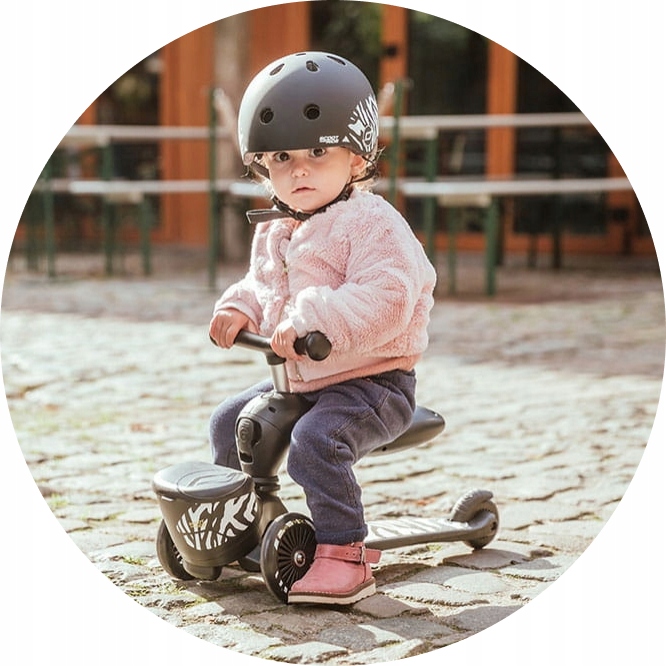 SCOOTANDRIDE Highwaykick 1 2w1 Jeździk i hulajnoga 1-5 lat Peach Hamulec tak