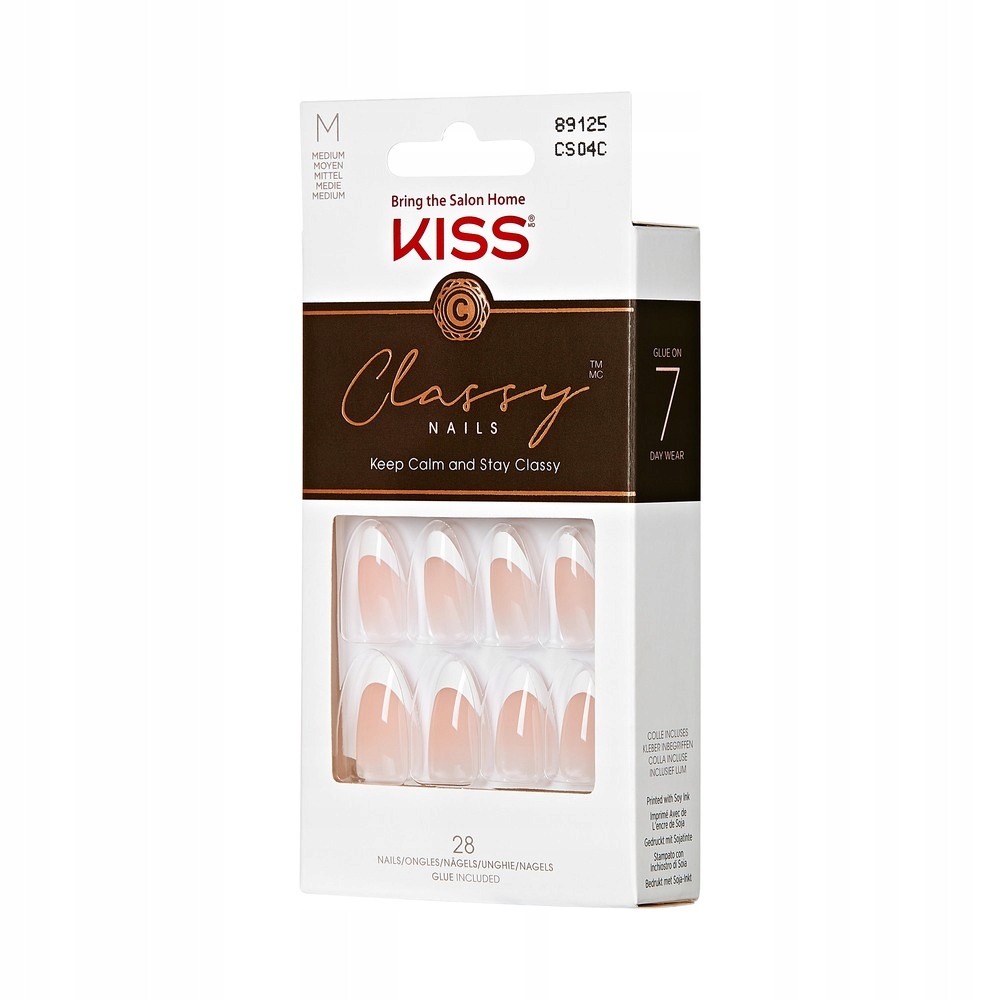 Kiss Umělé nehty Classy Nails Dashing (velikost M) 1 balení (28 kusů)