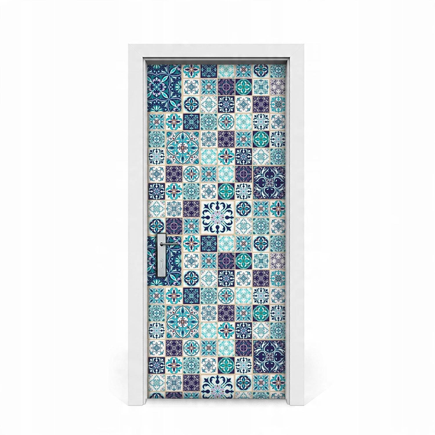 

Naklejka na drzwi okleina Piękny patchwork 85x205