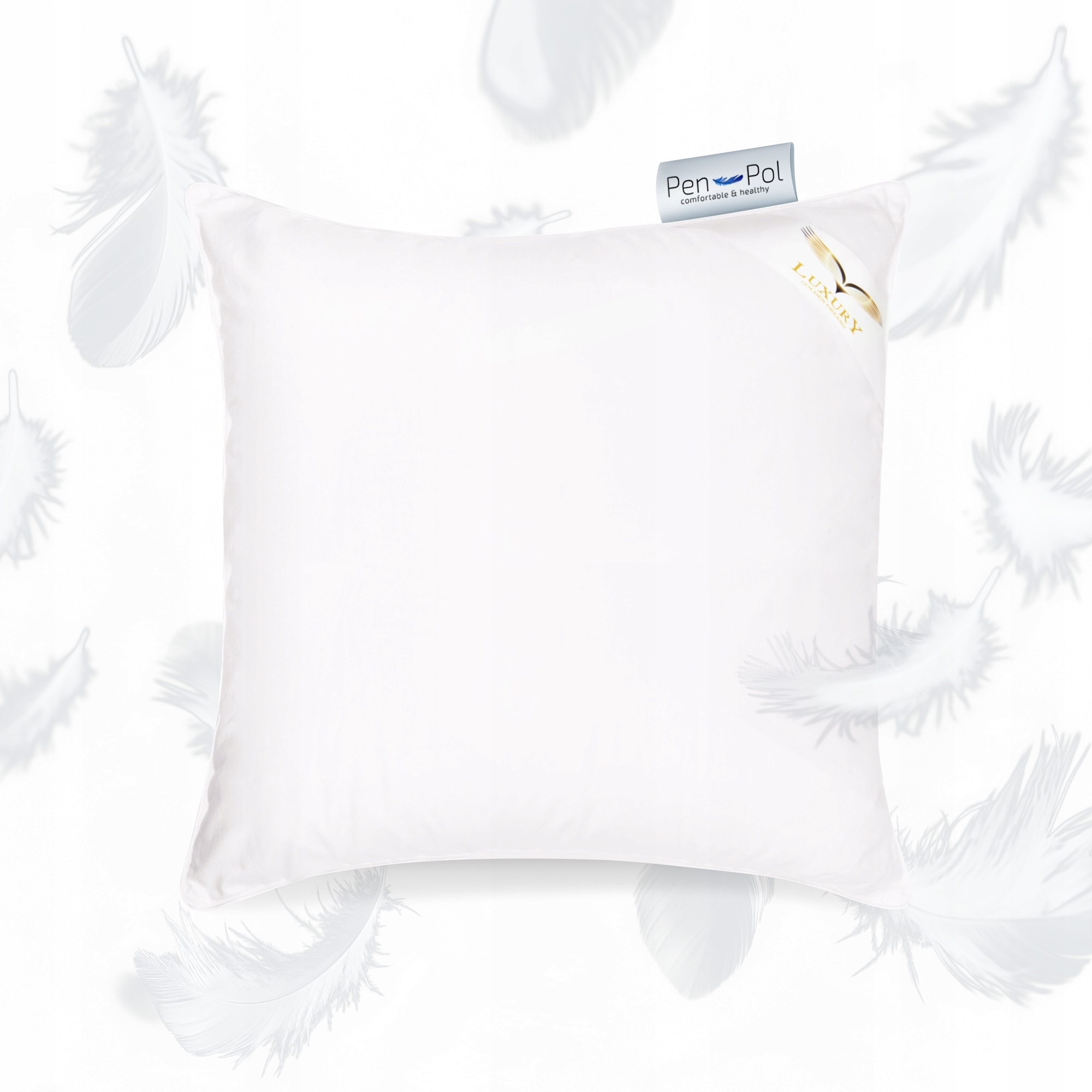 Polštář na spaní péřový Exclusive, 50x50, Bílá Puch 95% do ložnice