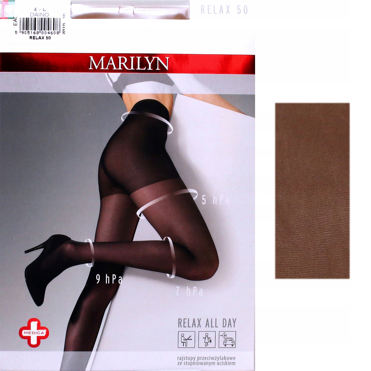 

Marilyn Relax 50 R3 rajstopy glace przeciwżylakowe