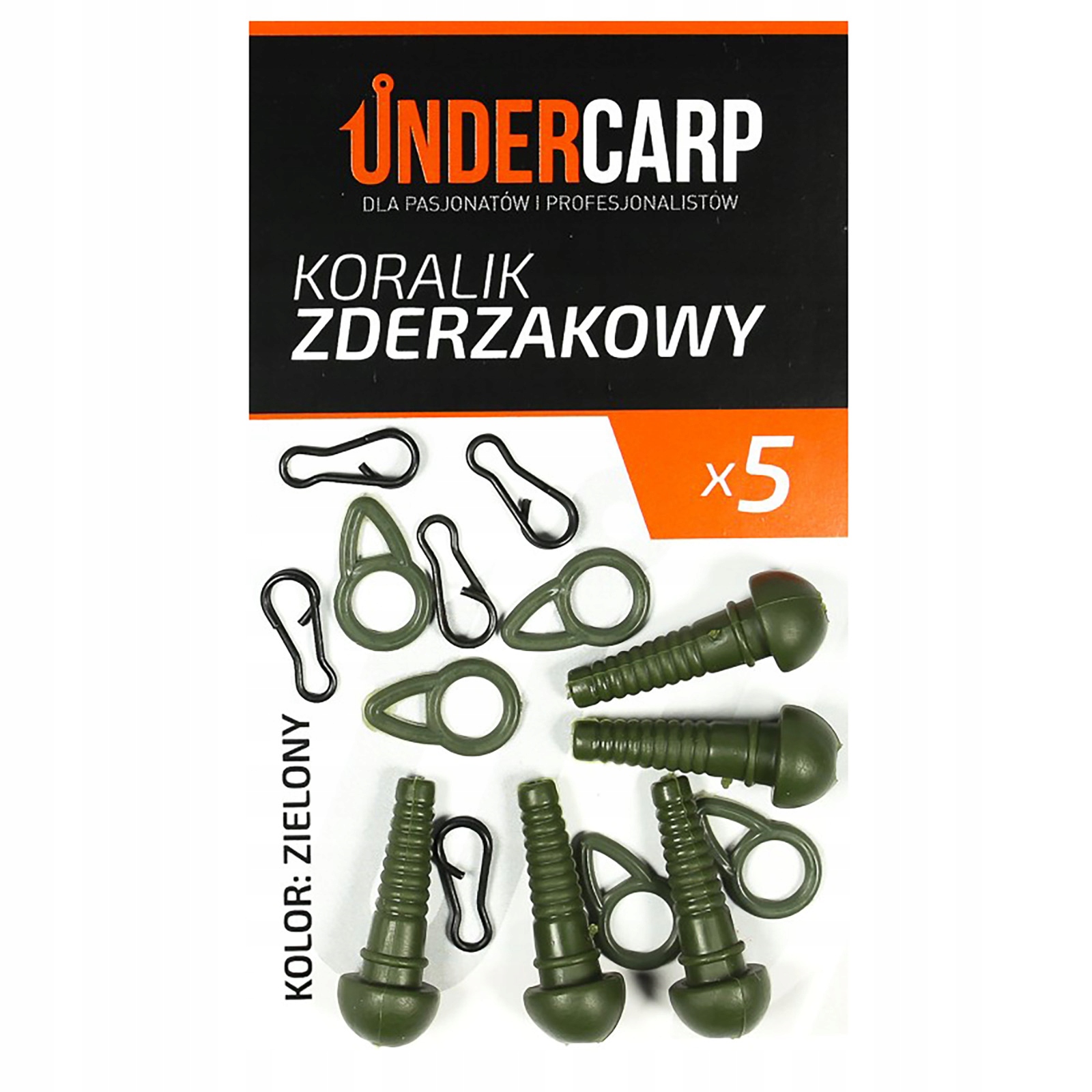 Koralik Zderzakowy Wędkarski Karpiowy Do Zestawów Undercarp Zielony