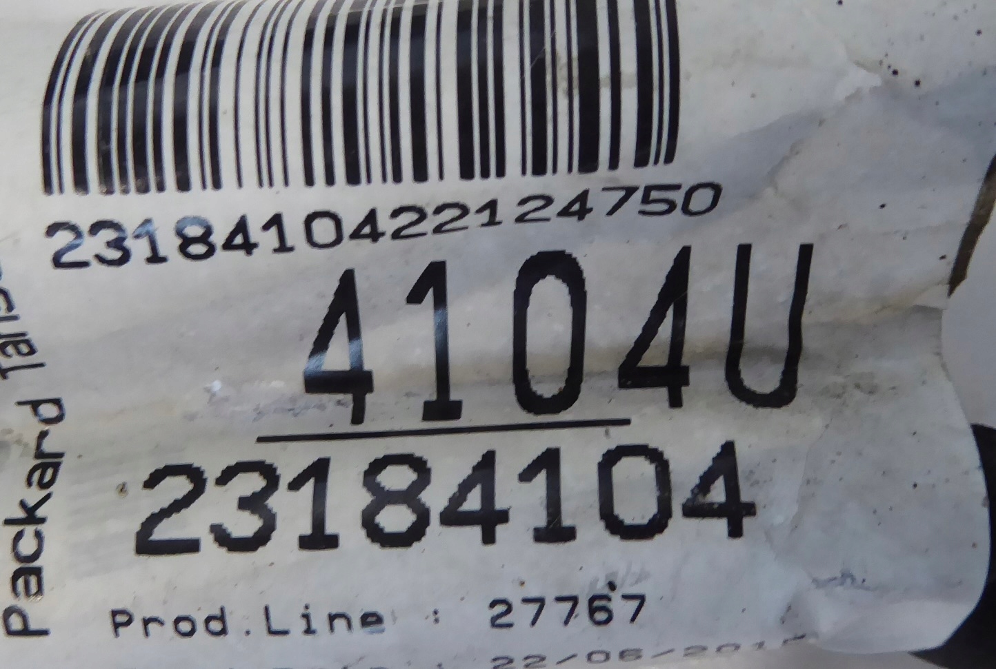 bundle springing rear part left OPEL INSIGNIA A KOMBI LIFT