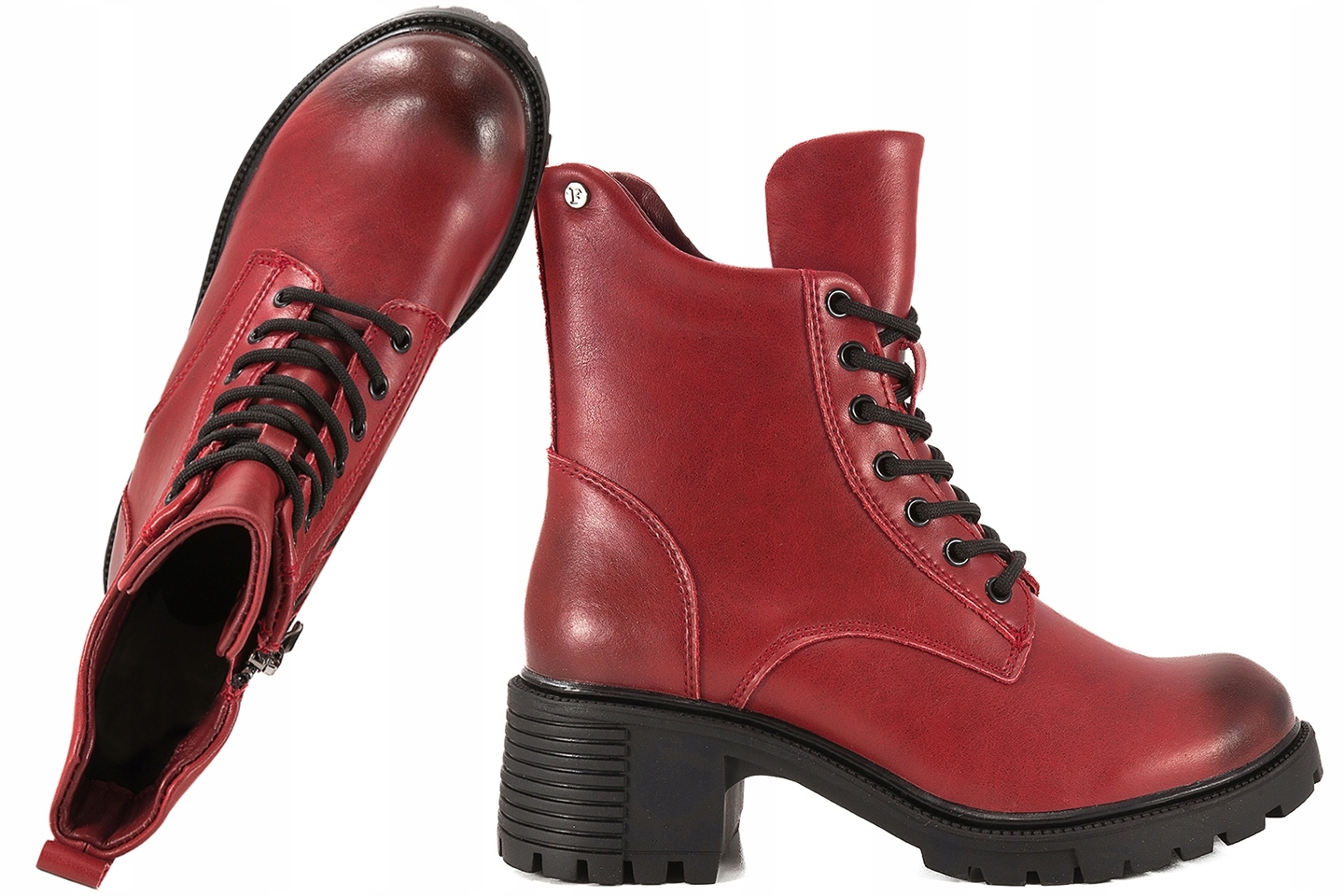 Filippo DBT6501/25 Dámské kotníkové boty Dámské Kotníkové Boty Zimní boty, kozačky z kůže, velikost 37, červené