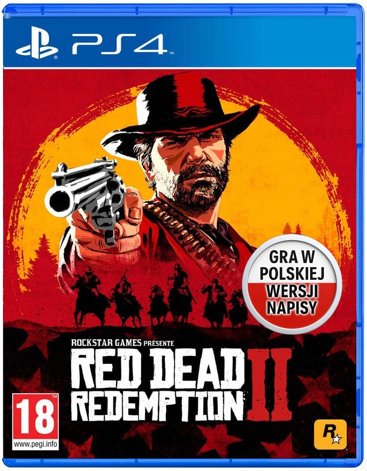 Red Dead Redemption II 2 Pl PS4 PS5 Płyta Blu-ray