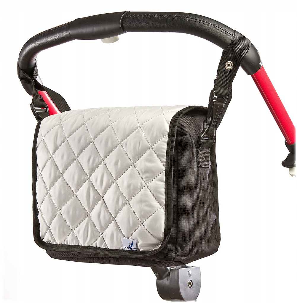 TORBA DLA MAMY DO WÓZKA caretero pikowana SZARA