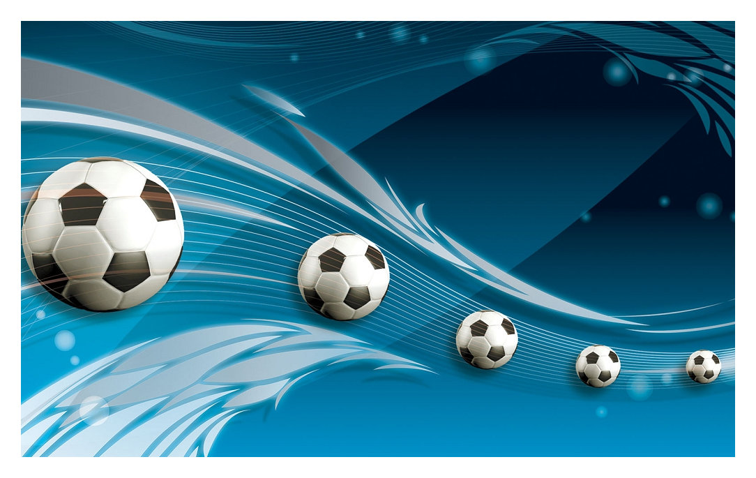 Tapeta Futbal dynamika šport energia abstrakcia perspektíva 350x250 lepidlo