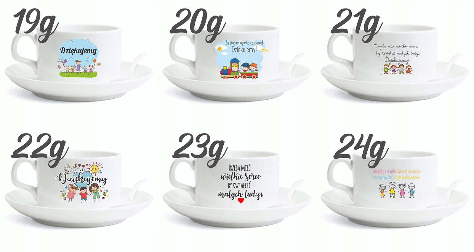 Csésze csészealj Ajándék óvónőnek NYOMTATÁS Domináns mintázat más minta