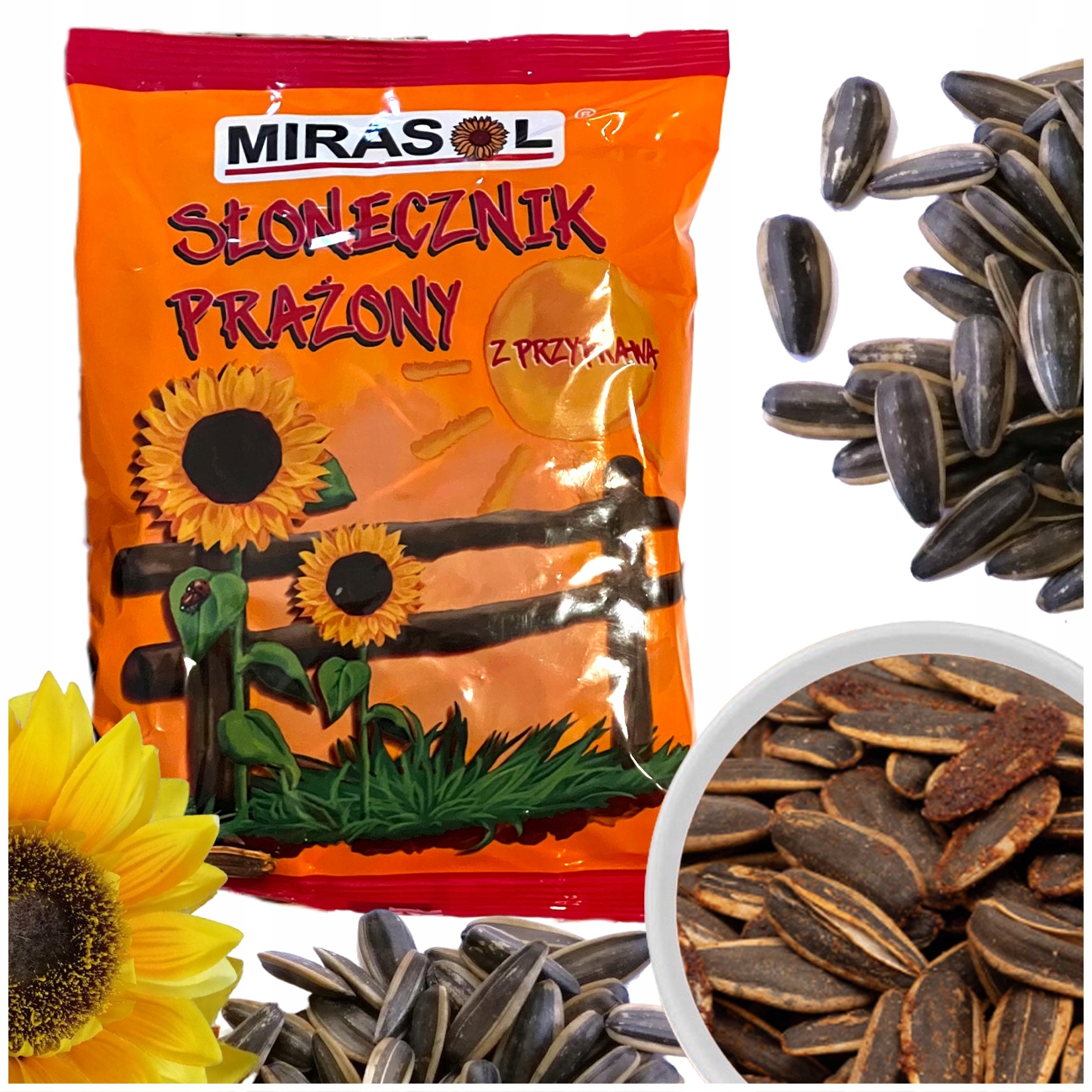 Levně Slunečnice Pražená Turecká Mirasol 80 G S Kořením 25 Kusů