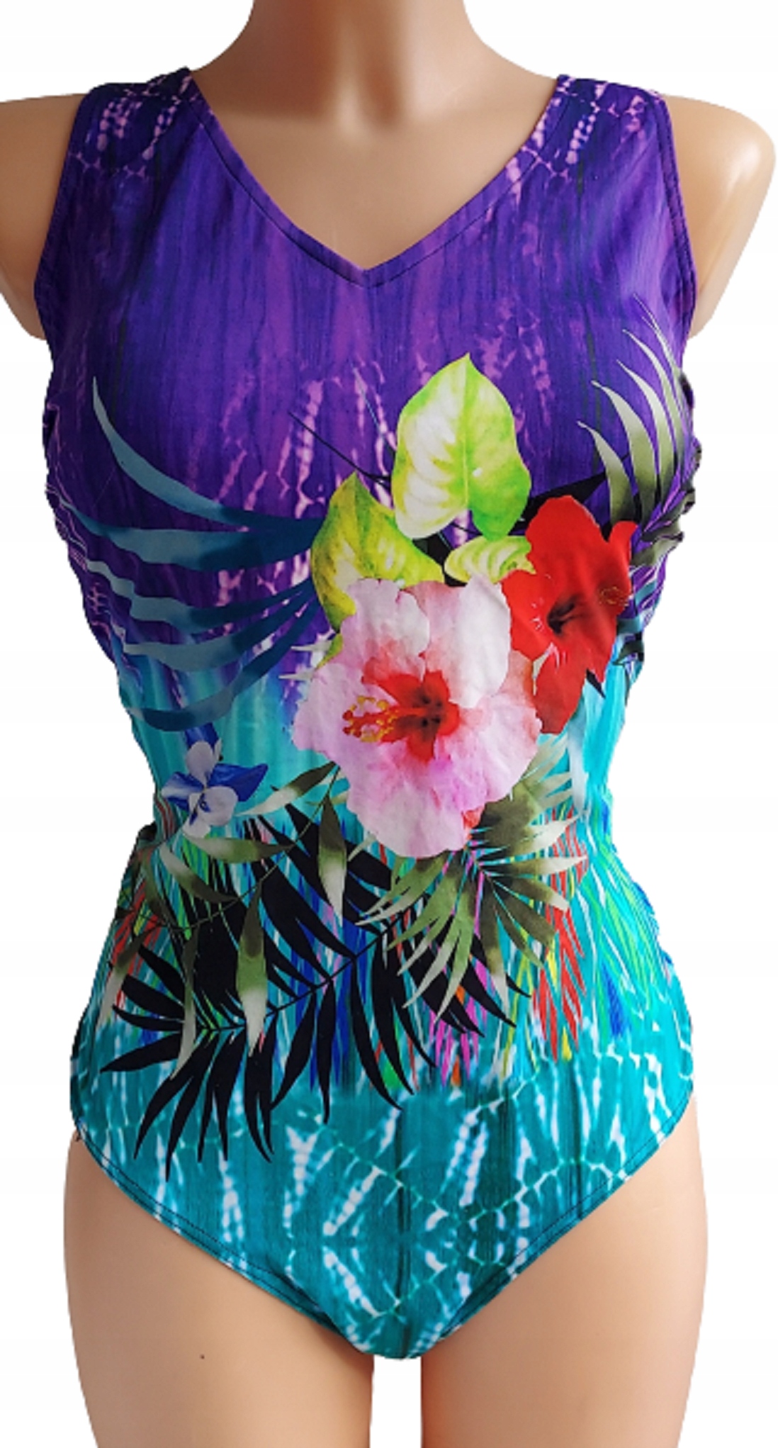 KWIECISTY STRÓJ KĄPIELOWY 46 miseczka B