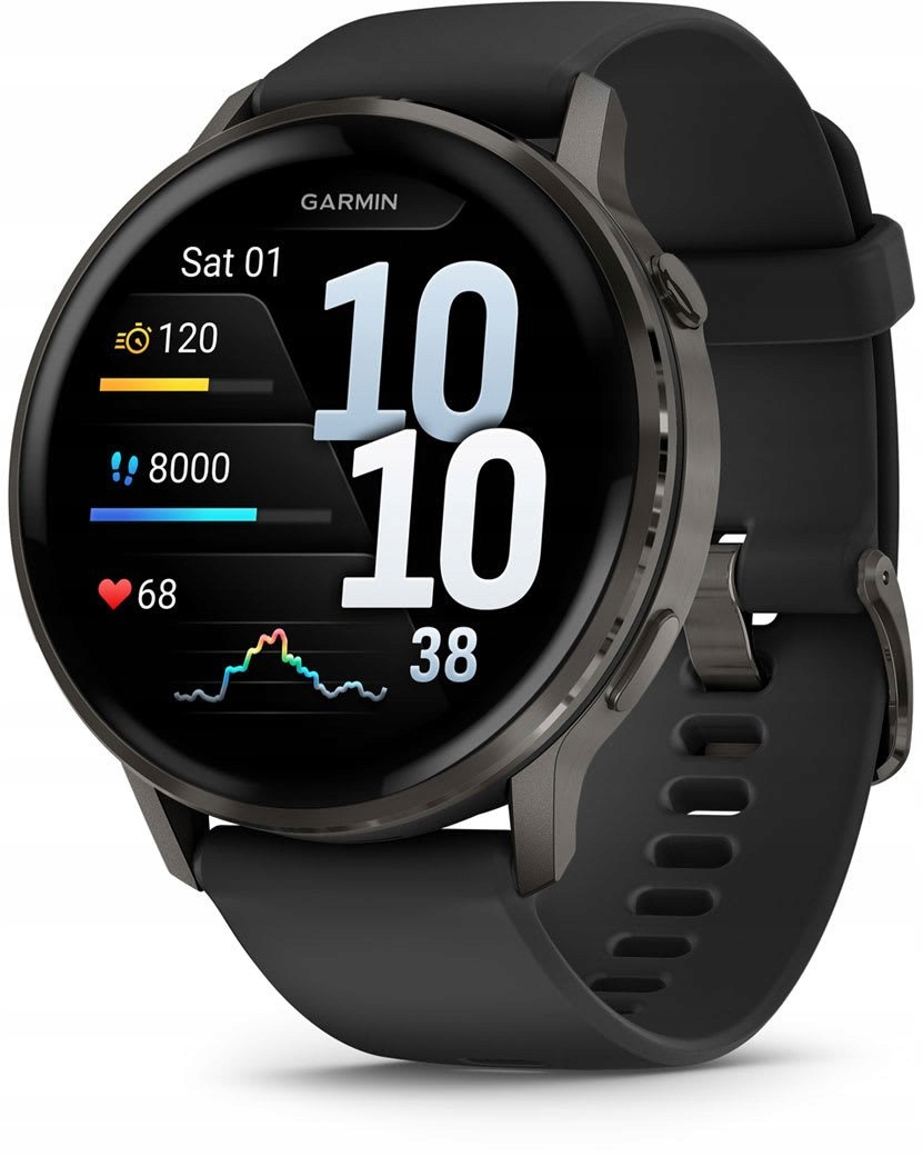 Zegarek sportowy Garmin Venu 4 45 mm Czarny (010-03014-00)