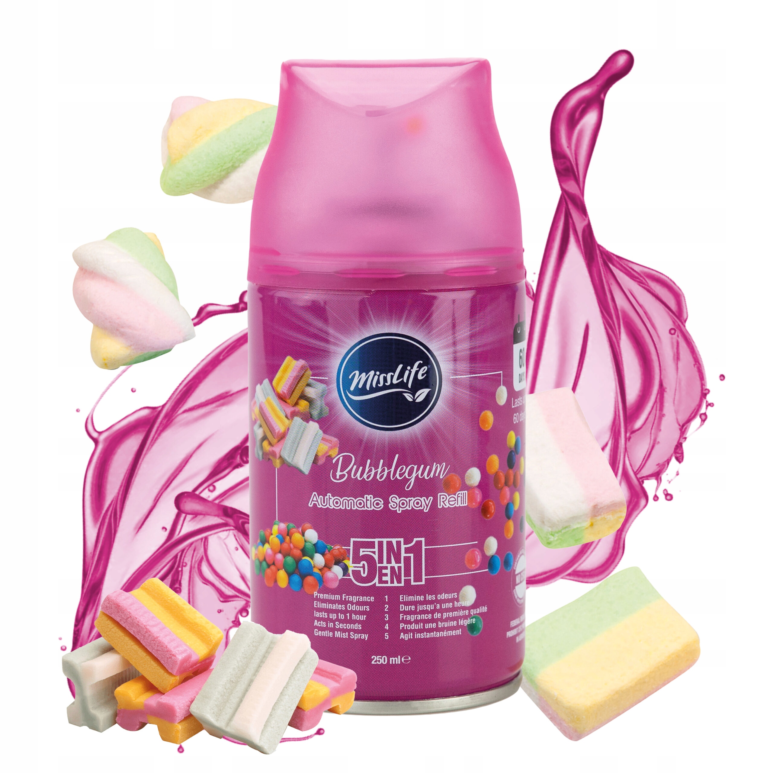 ODŚWIEŻACZ POWIETRZA AUTOMATYCZNY WKŁAD ZAPACH DO DOMU 250 ml 6 szt XL Marka inny