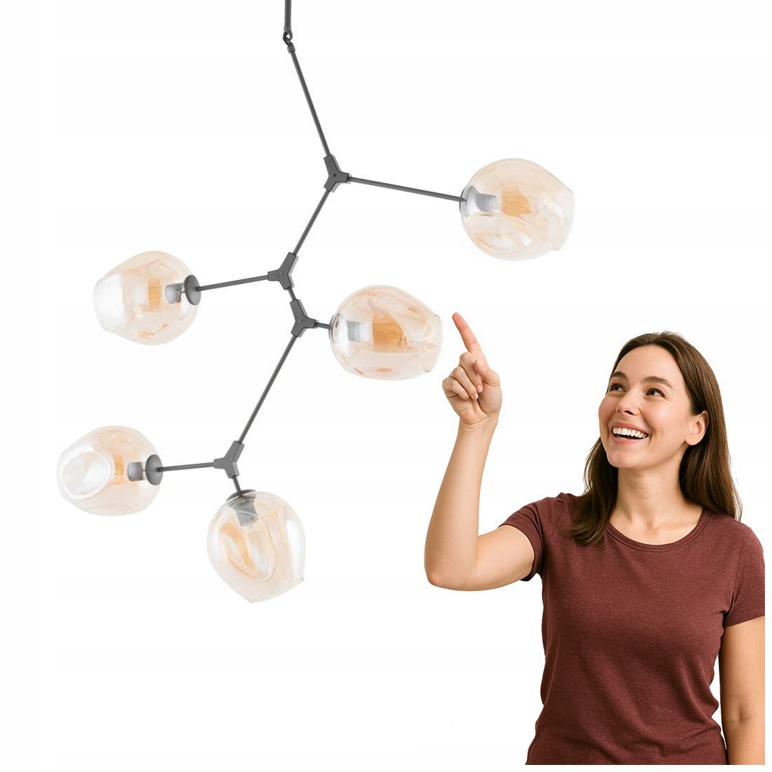 Závesná lampa Nantes 10310/5-GD Italux