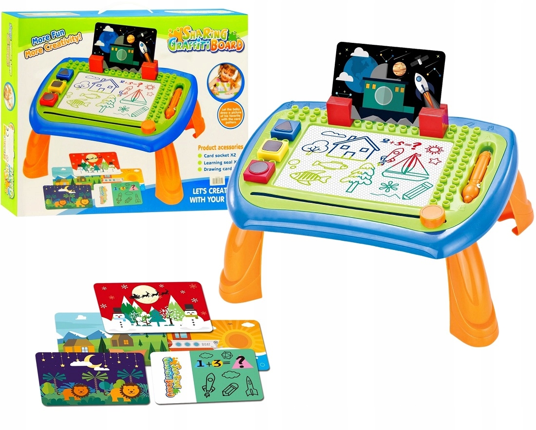 БОЛЬШАЯ ДОСКА ZNIKOPIS СТОЛИК + STEMPELKI 0859