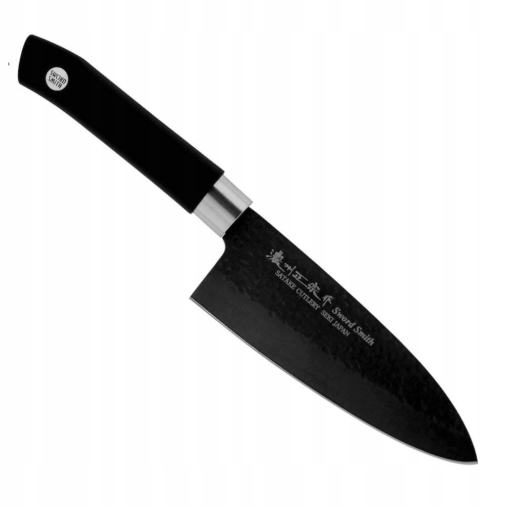 Satake Sword Smith Black Japonský kuchynský nôž Deba na filetovanie 16 cm
