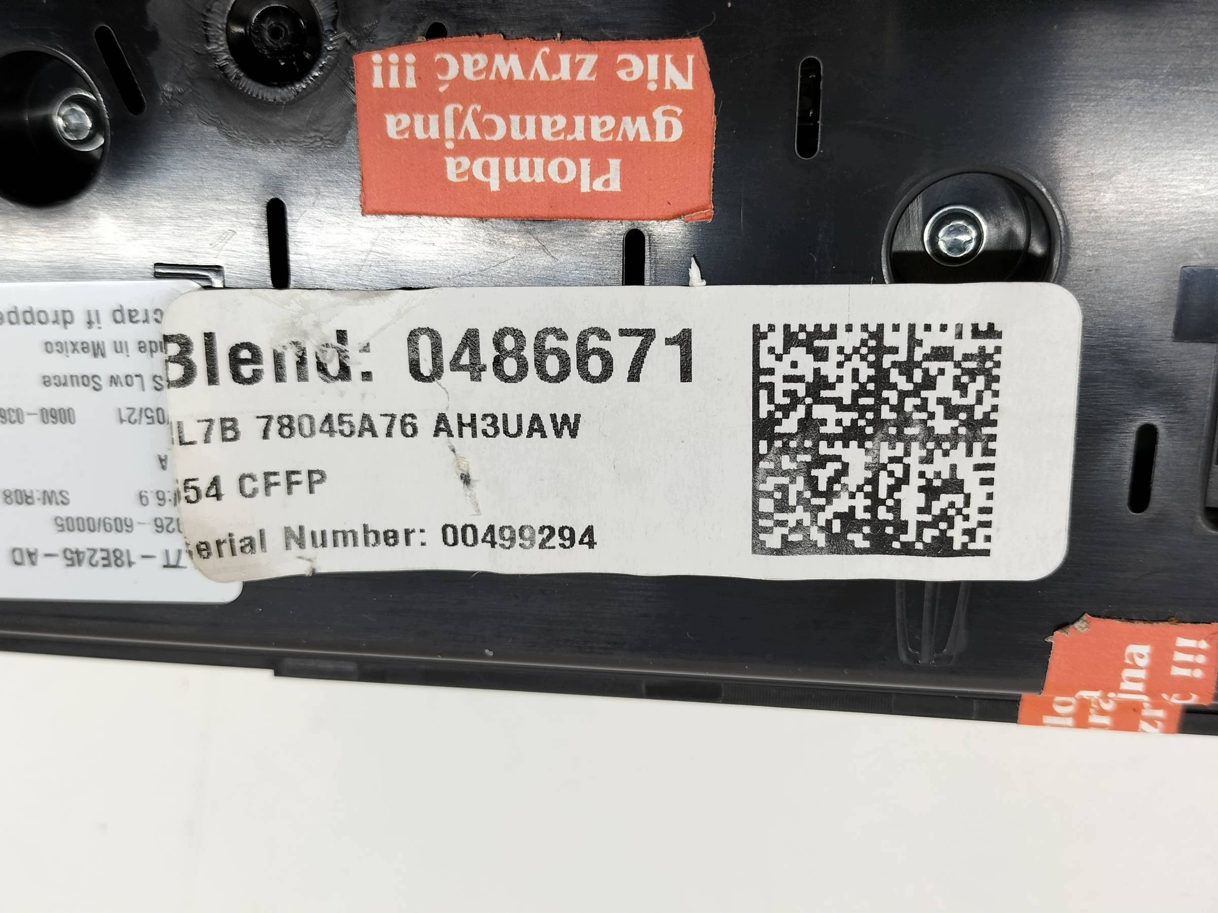 PANEL bocchette radio LL7T-18E245-AD Lincoln Navigator IV (2017-2024)