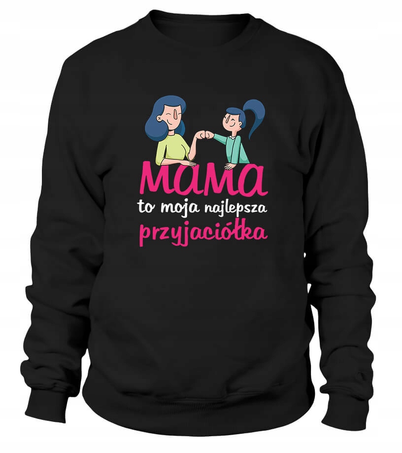 Dámská Mikina M, nejlepší kamarádka, černá, Dárek pro maminku