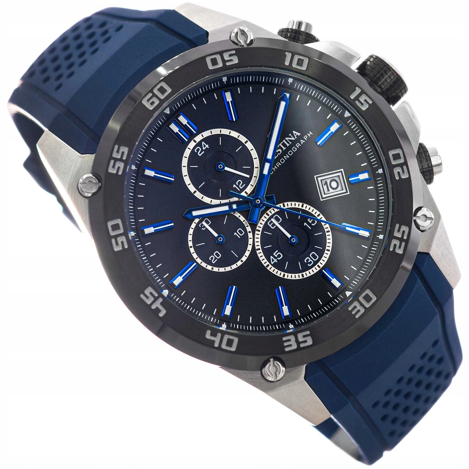 Pánské Hodinky Festina F20330/A The Originals, Tmavě Modrá Barva Na Pásku Chronografu