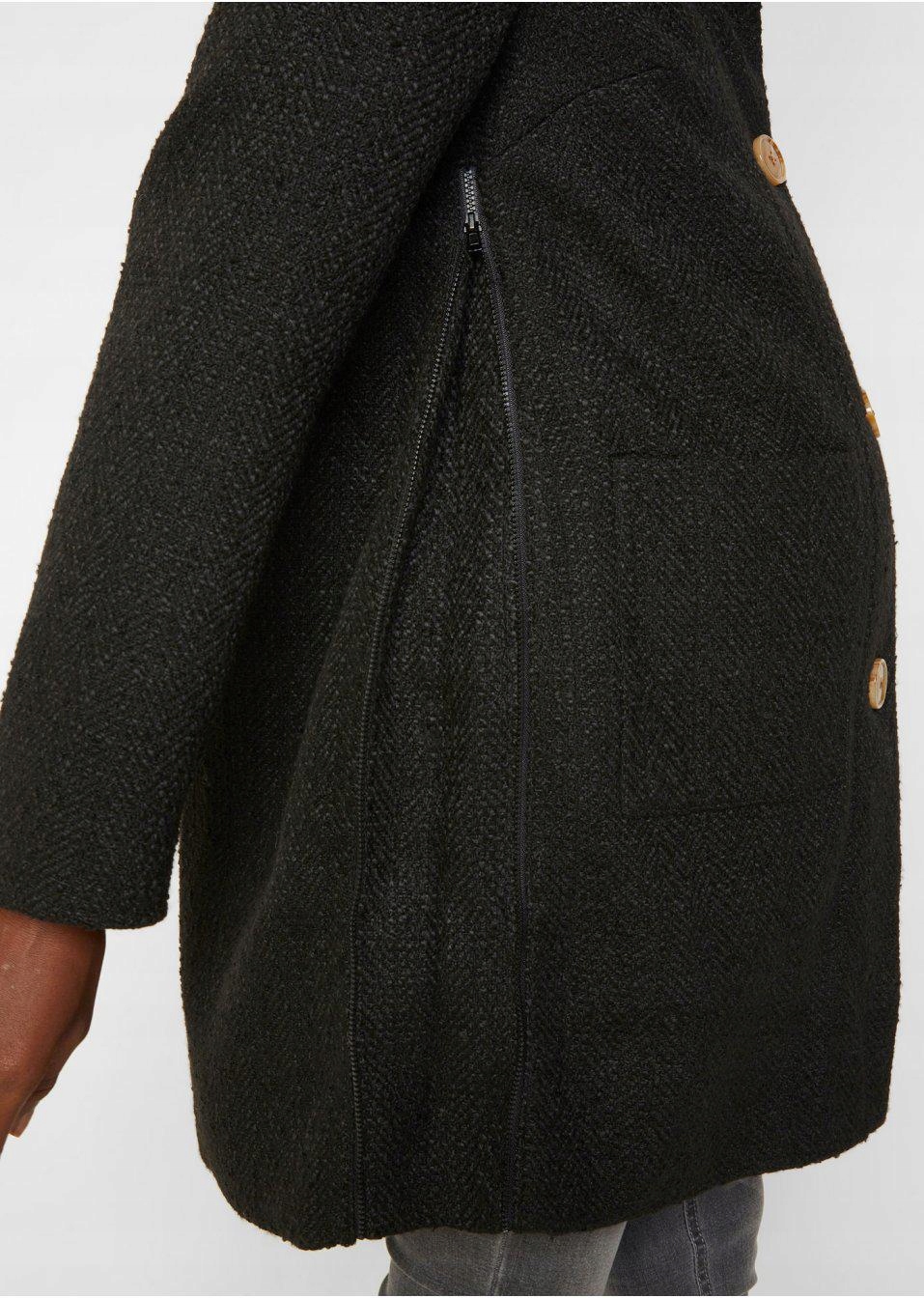 PŁASZCZ CIĄŻOWY BONPRIX 38 Wzór dominujący bez wzoru