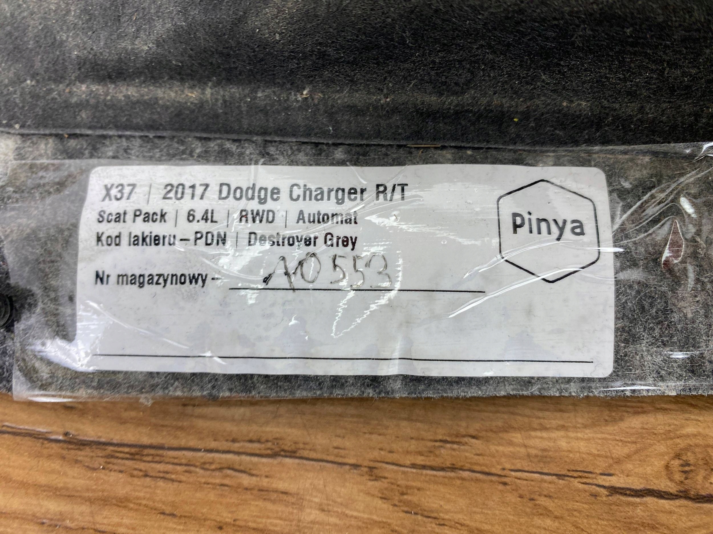fedél dolna deski bent Dodge Charger 2015+