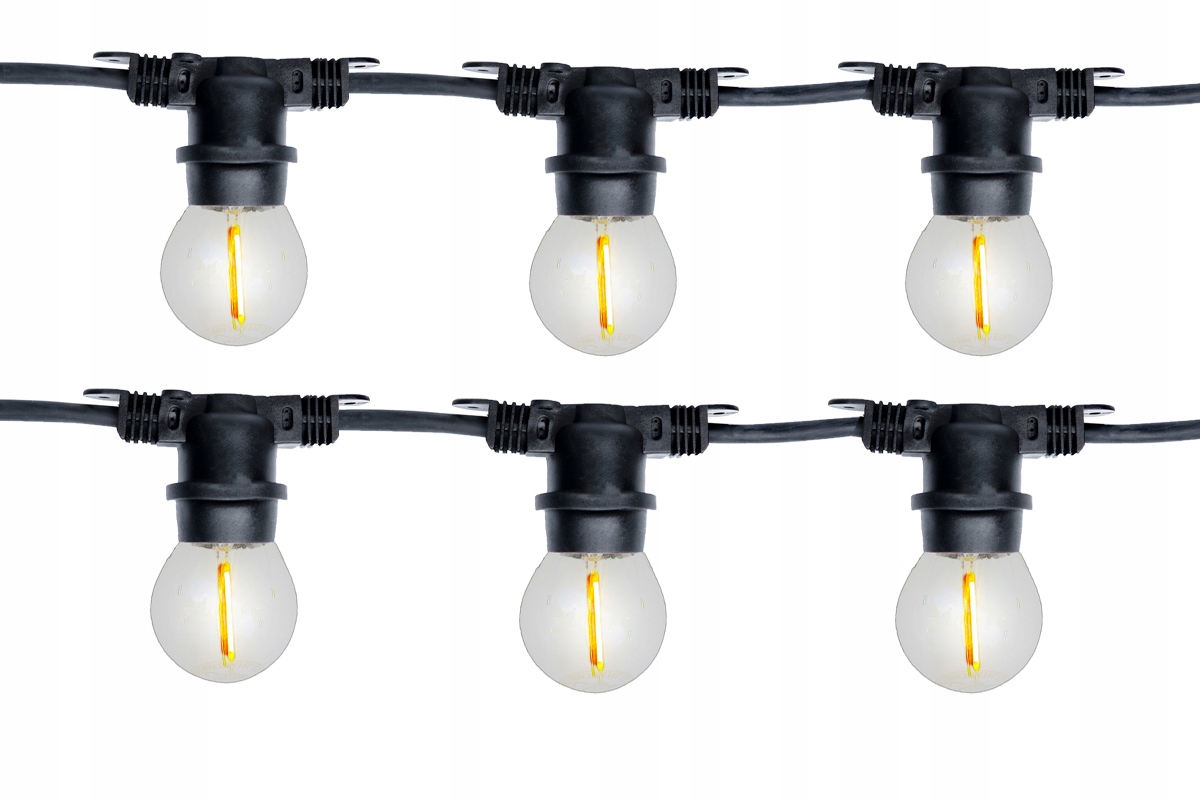 Girlanda 10M na 20 żarówek Led do ogródka na scenę altanę taras balkon