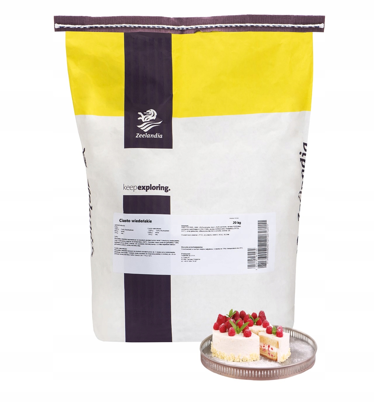Mieszanka do Ciast Ciasto Wiedeńskie Babki Torty Tarty Ciasto Maślane 20 kg