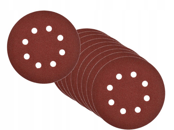 

Papier ścierny krążek 125mm 8 otw P150 10 szt