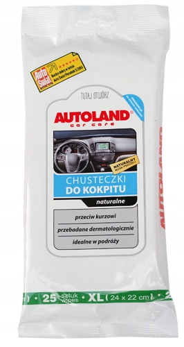 

Autoland Chusteczki Do Kokpitu Naturalne 25szt