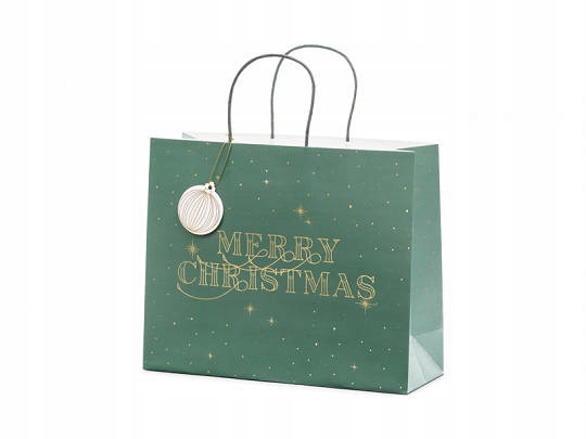 

Torebka Prezentowa Merry Christmas Zieleń