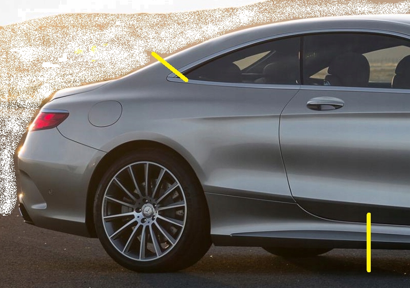 MERCEDES W217 ĆWIARTKA TYŁ PRAWA LUB LEWA