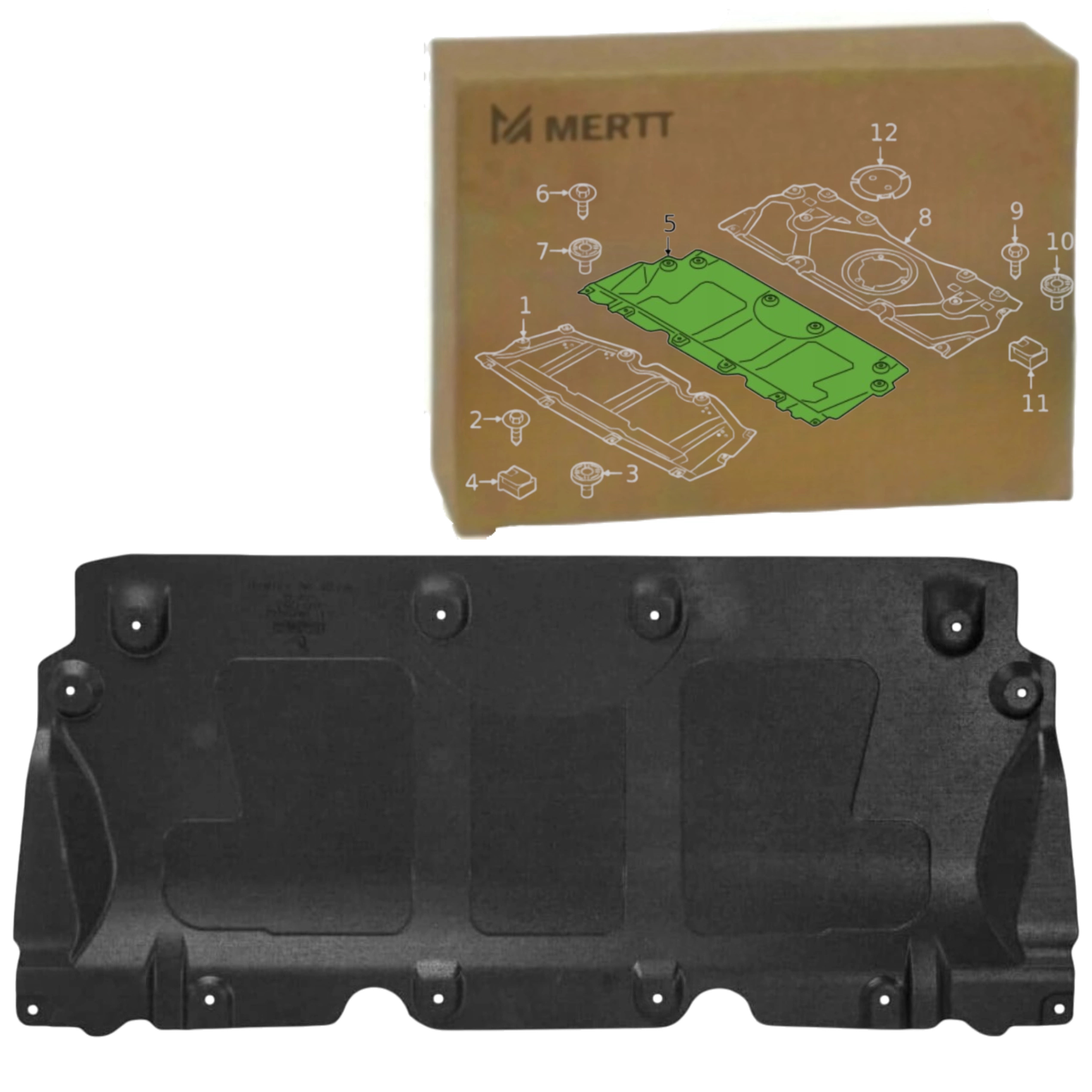 Bmw 3 G20 G21 2018- 51757447194 Krytka pod motor nárazníku plast