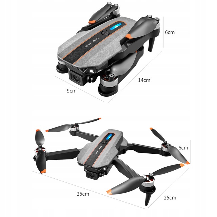 Dronas Profesionalus Dronas 4K 2 kameromis bešepetėlinis variklis unikanie przeszkód – skirtinga komplektacija 7 nuotrauka 15