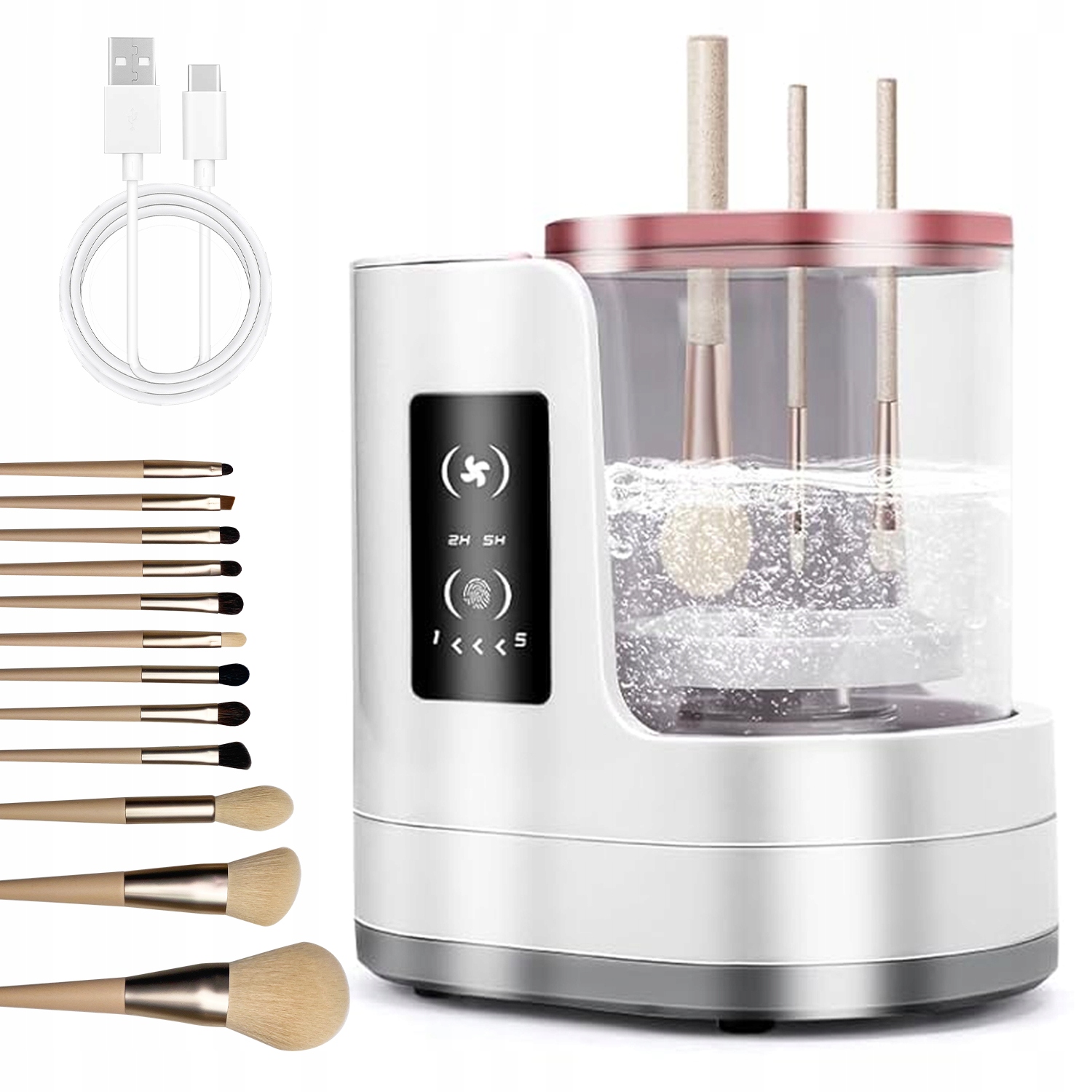 Elektrická Myčka Na Čištění Kosmetických Štětců Na Make-up Usb 6W