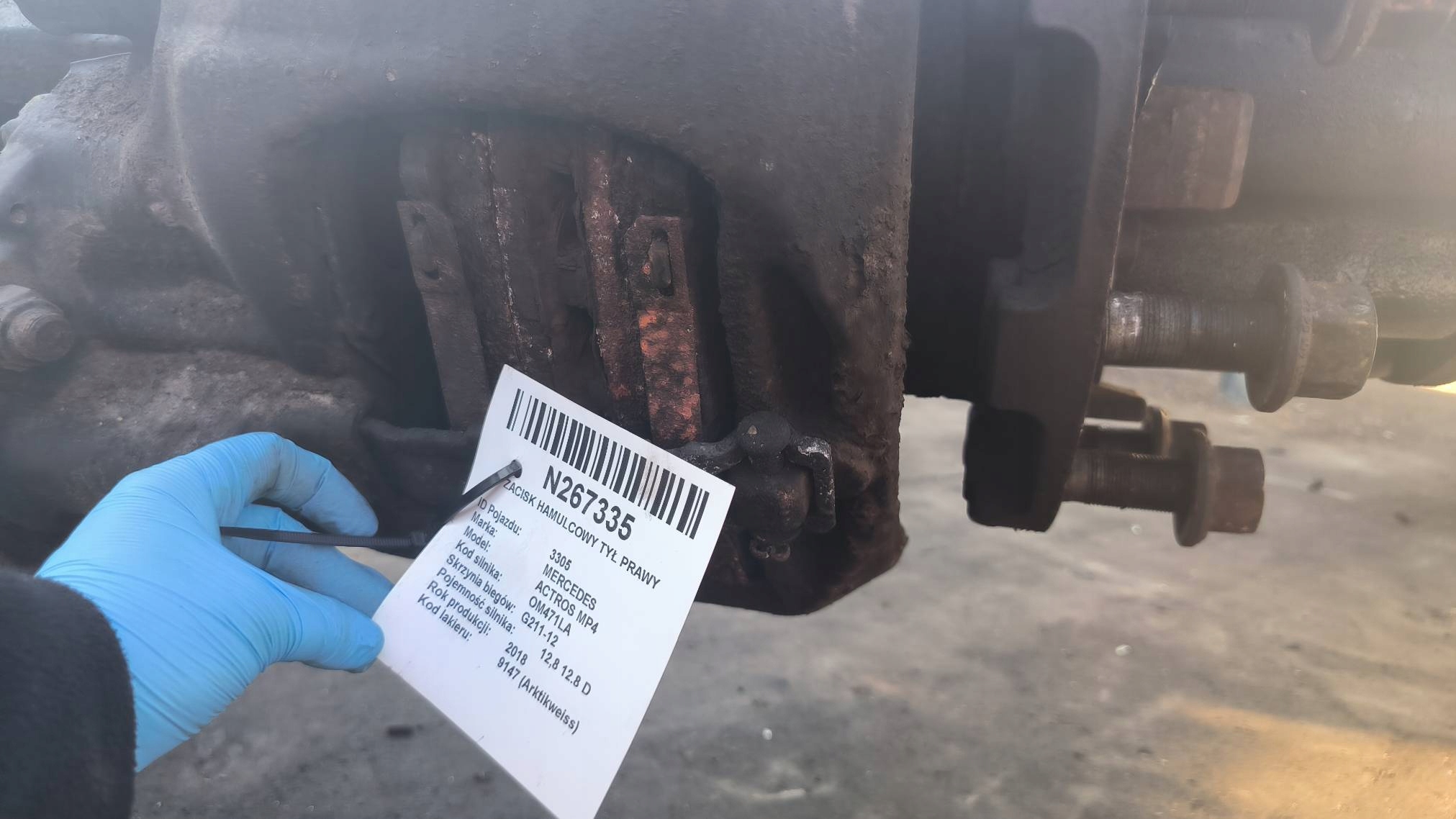 caliper brake rear part right MERCEDES ACTROS MP4