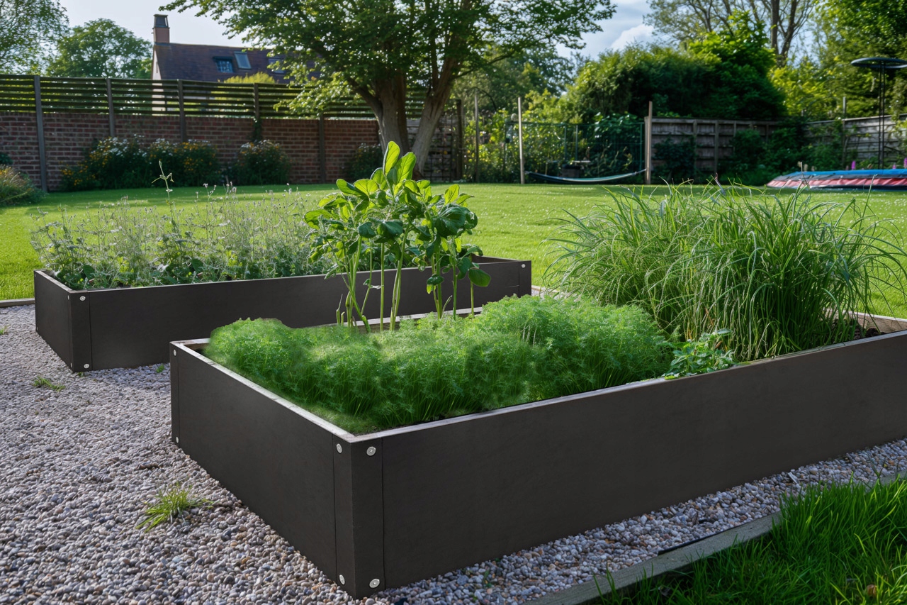 Vyvýšený zeleninový záhon 120x90x26 cm pozinkovaná oceľ záhradný, antracit