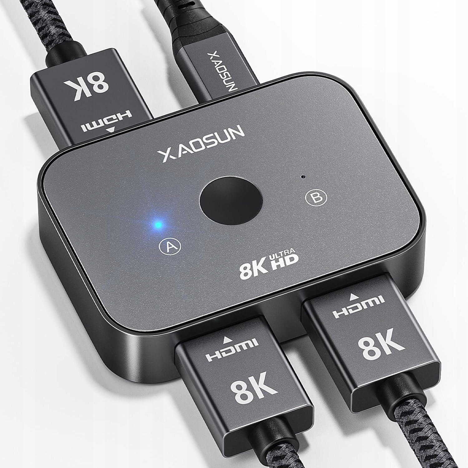 Przełącznik Hdmi 2.1 8K przy 60 Hz, dwukierunkowy rozdzielacz Xaosun