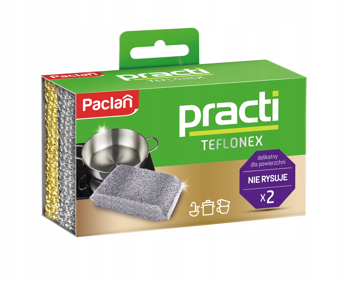

Paclan zmywaki gąbki do naczyń Teflonex 2szt