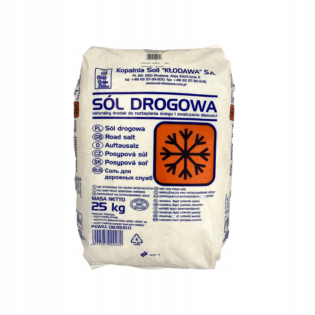 

Sól drogowa kłodawska 25kg