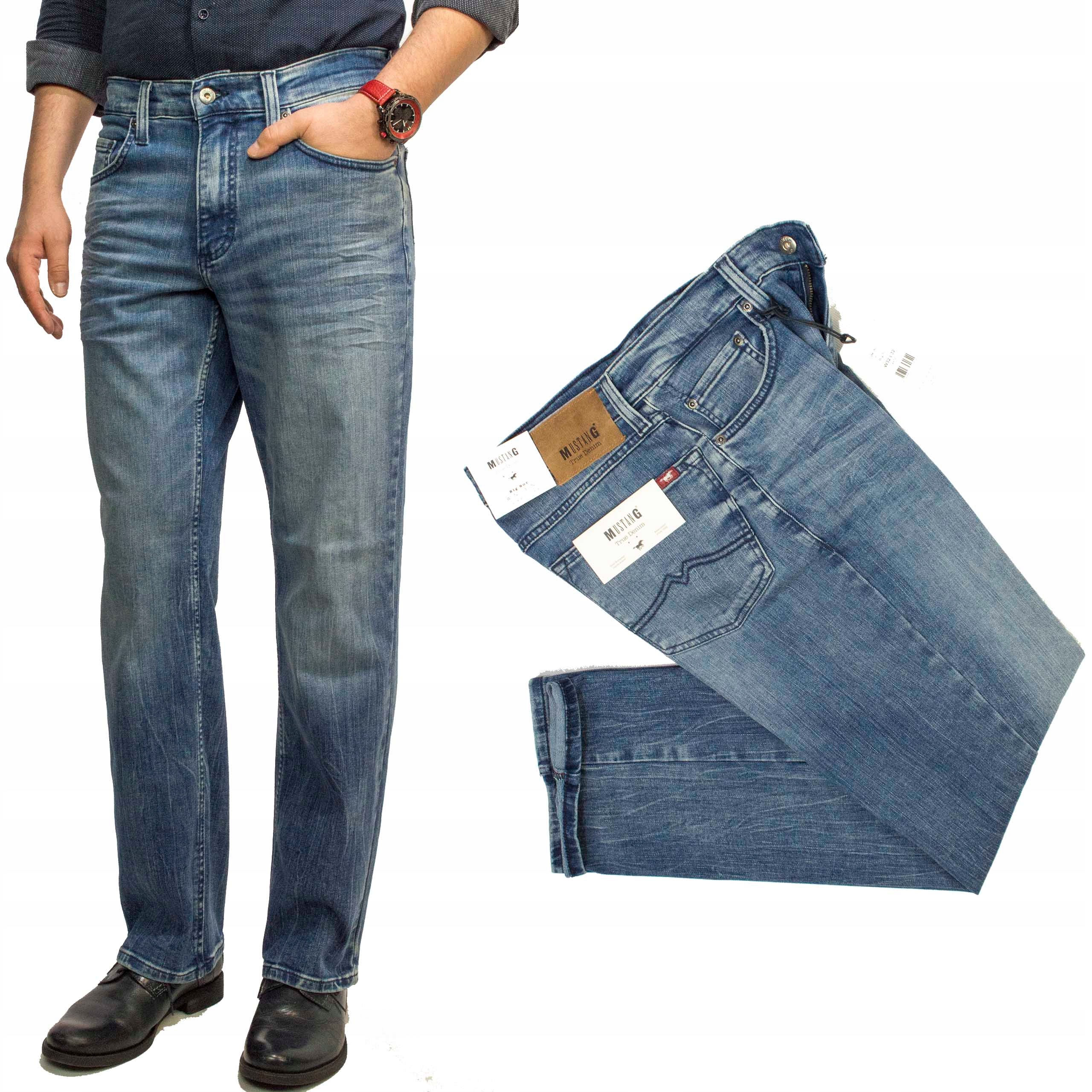 Mustang Big Sur 313 pánské klasické džíny, rovné, W33 L32