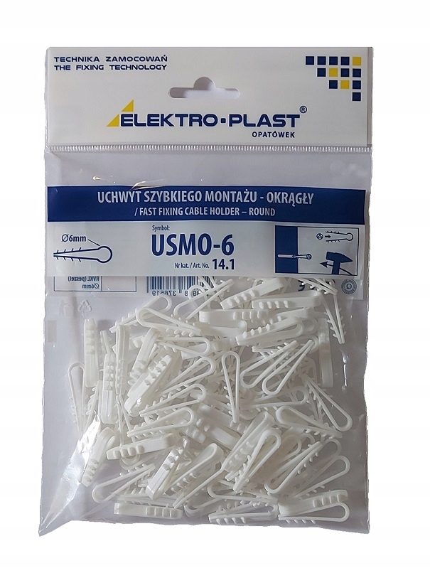 

Uchwyt kablowy USMO-6 (100szt-op) Elektro-Plast