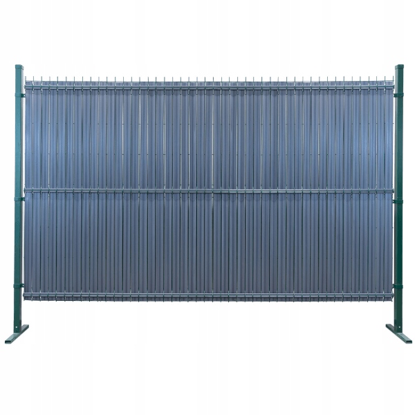 Krytka pro plotové panely nastavitelné lišty 50 ks 123 cm, šedá